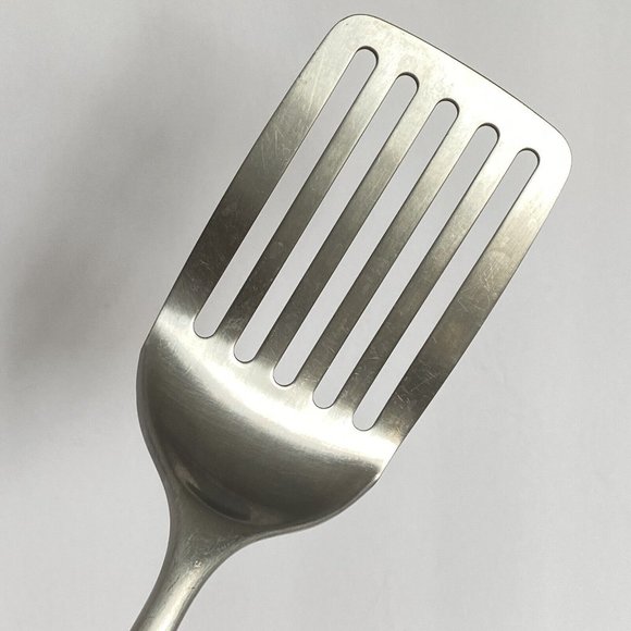 Farberware Kitchen Slotted Spatula Stainless Steel Black Ring Top Grill Flip - Picture 4 of 8